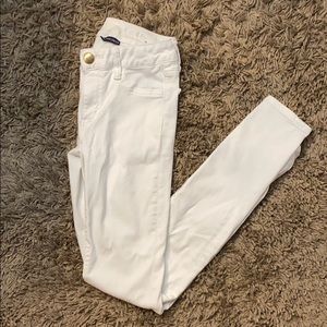 White super super stretch pants American Eagle